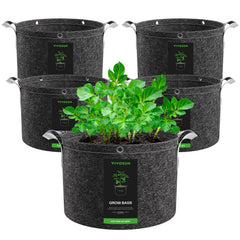 VIVOSUN 7 Gallon Fabric Grow Bag front view with handle