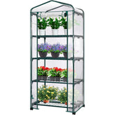 VIVOSUN Mini Greenhouse front view with clear PVC cover