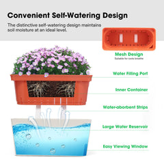 VIVOSUN self-watering planter showing water reservoir