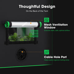 VIVOSUN Small Grow Tent interior view with plants