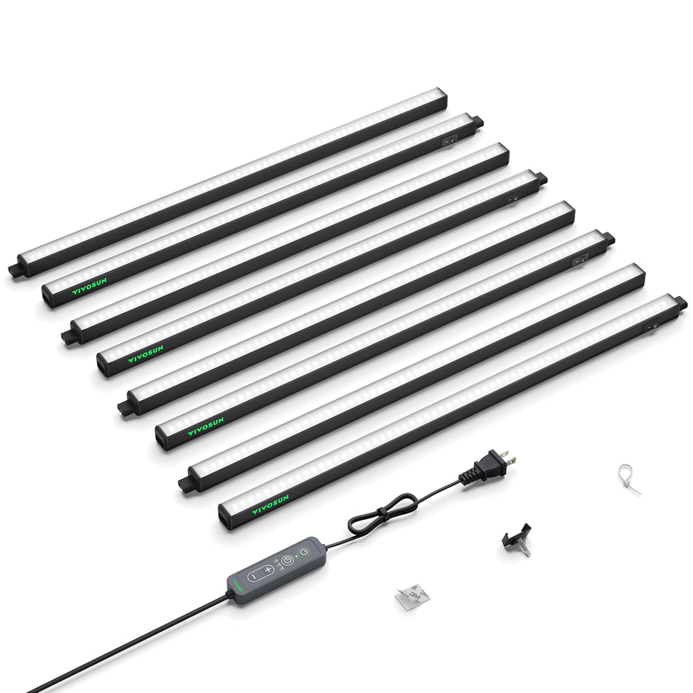VIVOSUN T5 Grow Light Strip 2FT front view with white finish