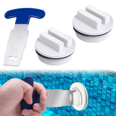 Vizava 1.5 inch pool plug set with wrench and O-rings