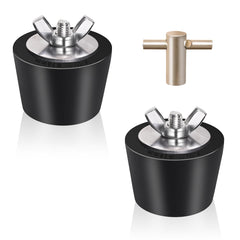 Vizava 2 Pack Rubber Pool Winter Plugs with T-Handle