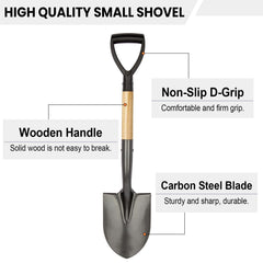 VNIMTI garden shovel D-handle close-up
