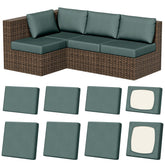 Vorshape 8Pcs cushion covers in grey green, front view