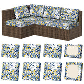 Vorshape outdoor cushion covers, 8 pcs, Leaf Mandala design