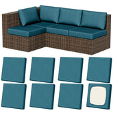 Vorshape petrol blue outdoor cushion cover front view