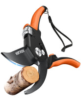 VOTREK Pruning Shears front view in bright orange