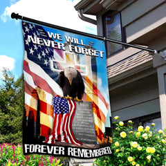 VOZUN 911 Never Forget Flag 3x5 Ft back view