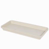 VUWEZ 2 Pack of Plant Tray Saucer front view in beige