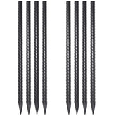 VVOKGO 24-inch rebar stake with black powder coating front view