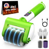 VYtoov Electric Grill Brush front view with LED lights