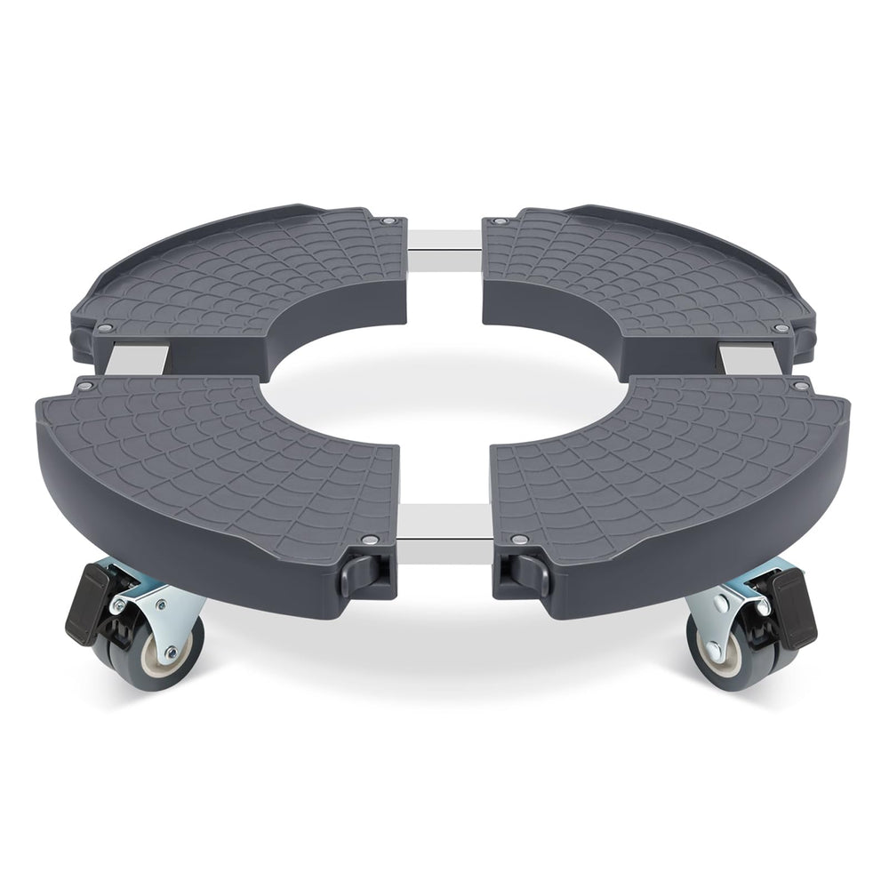 W B D WEIBIDA round dolly with wheels, gray color front view