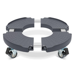 W B D WEIBIDA round dolly with wheels, gray color front view