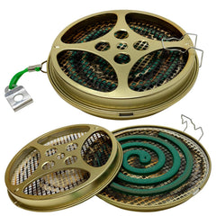 W4W Mosquito Coil Holder front view in gold