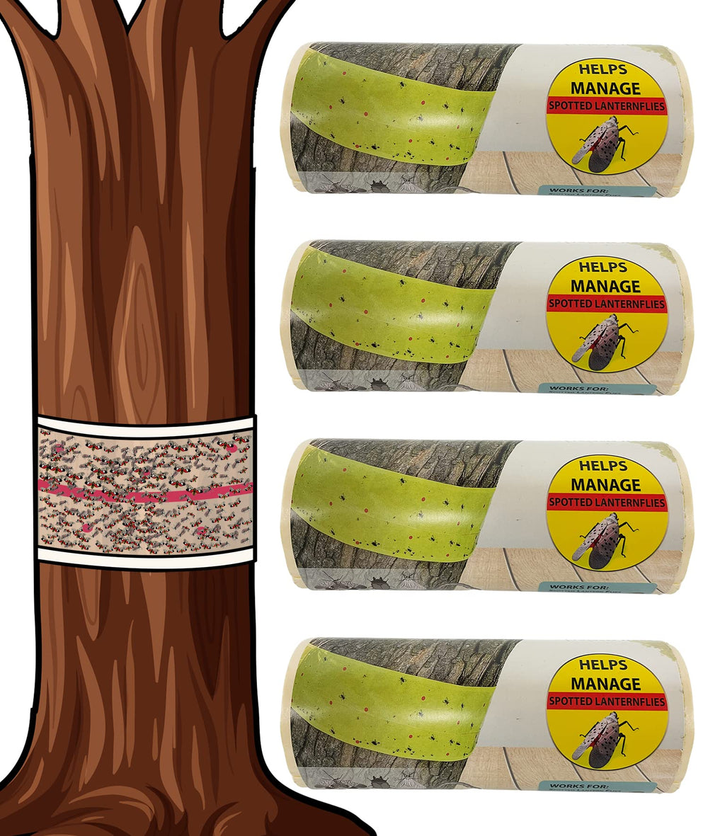 W4W Spotted Lantern Fly Tree Trap roll front view