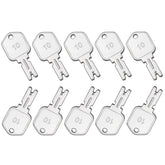 WAHLIN PARTS 10Pcs 166 ignition keys with key ring