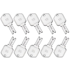 WAHLIN PARTS 10Pcs 166 ignition keys with key ring