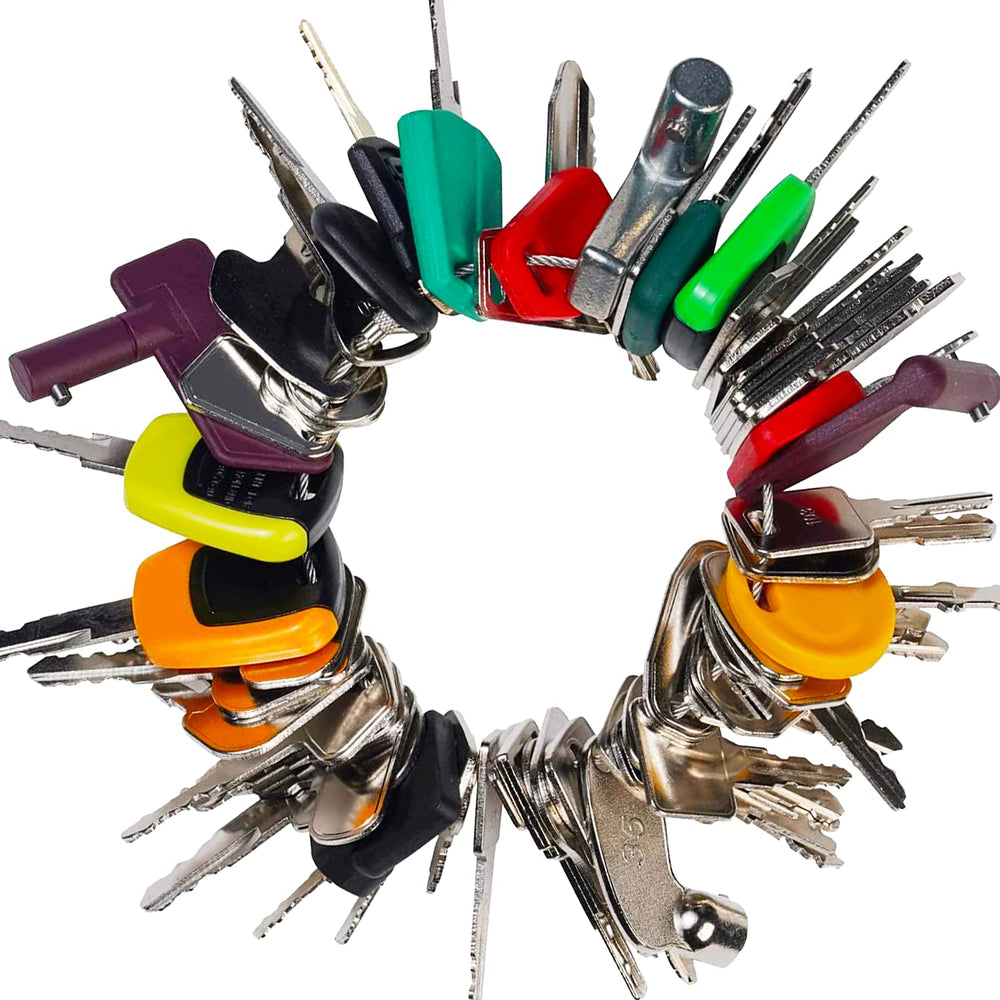 WAHLIN PARTS Heavy Equipment Key Set with 67 keys on a keyring
