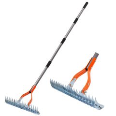 Walensee 15-Inch Thatch Rake front view with dual-sided tines