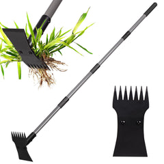 Walensee 2-in-1 Weed Puller Tool front view with adjustable handle