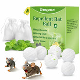 Wanqueen 6 Pack Mouse Rodent Repellent Balls in packaging