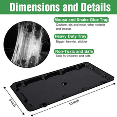 Wanqueen glue traps set up in a corner for rodent control