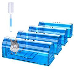 Wanqueen Humane Live Mouse Trap front view, blue