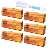 Wanqueen humane mouse trap front view, orange colour