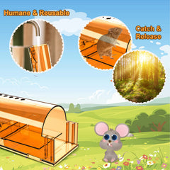 Wanqueen humane mouse traps pack of four