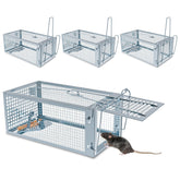 Wanqueen humane rat mouse trap front view with silver finish