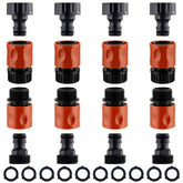 wantmatch 16-Piece Garden Hose Quick Connect Fittings Set with red connectors