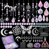WASTROYAL DIY Suncatcher Kit containing 400 pieces with crystals
