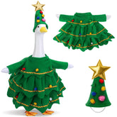Watayo Christmas Tree Goose Outfit front view with dress and hat
