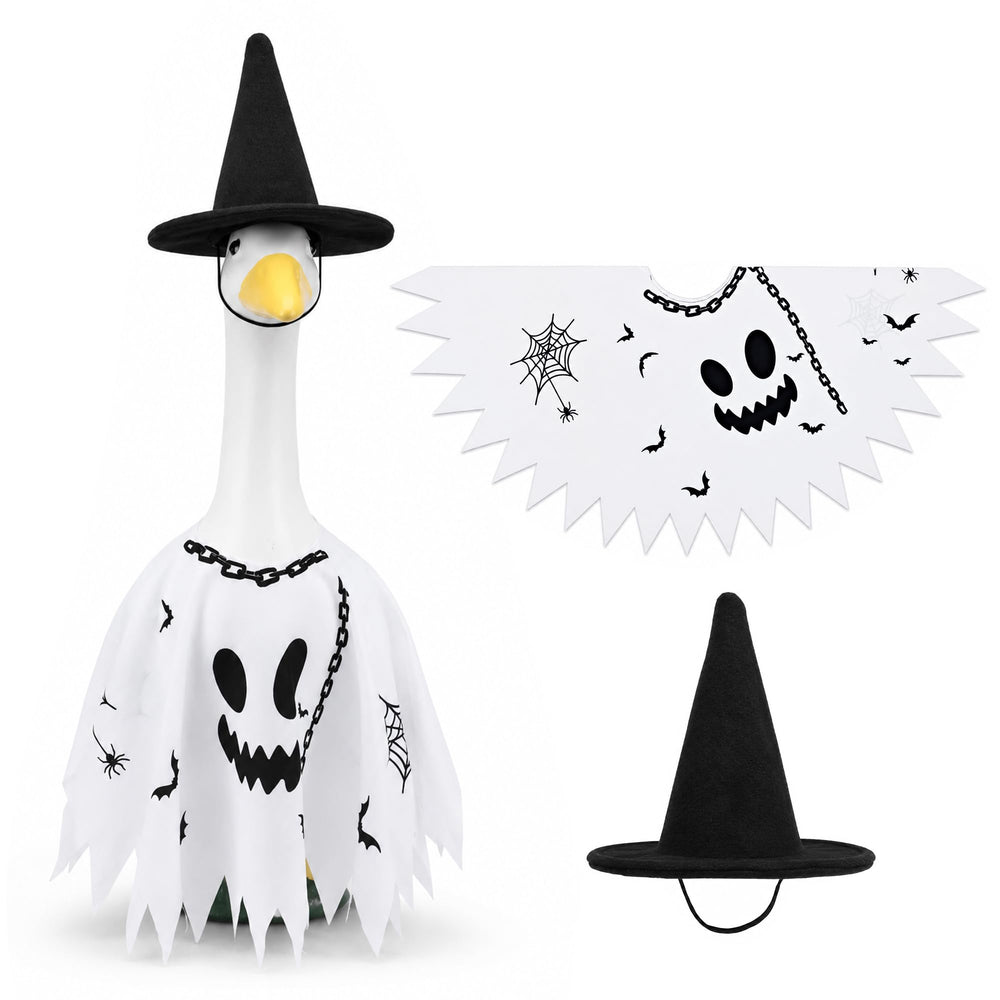 Watayo Halloween Goose Ghost Outfit Set with cape and hat