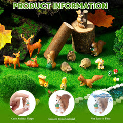 Water well and pond figurines in the garden