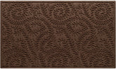 WaterHog Boxwood Door Mat front view dark brown