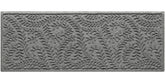 WaterHog Boxwood Doormat front view in medium grey