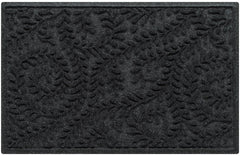WaterHog Boxwood Front Door Mat charcoal colour front view