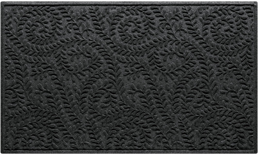 WaterHog Boxwood Front Door Mat charcoal front view
