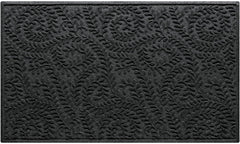 WaterHog Boxwood Front Door Mat charcoal front view