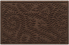 WaterHog Boxwood Front Door Mat dark brown front view