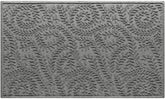 WaterHog Boxwood Front Door Mat in Medium Grey front view