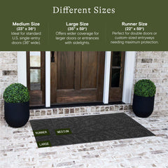 WaterHog Boxwood mat showing ridged design close-up