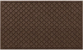 WaterHog Cordova Doormat front view, dark brown, 35"x59"
