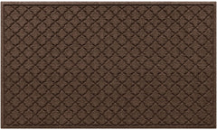 WaterHog Cordova Doormat front view, dark brown, 35"x59"