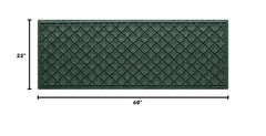 WaterHog Cordova Front Door Mat side view showing rubber backing