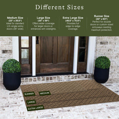 WaterHog Cordova Mat showing ridged floral design