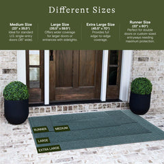 WaterHog Front Door Mat Bluestone side view