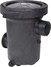 Waterway Hi-Flo Pump Strainer Housing front view, clear design